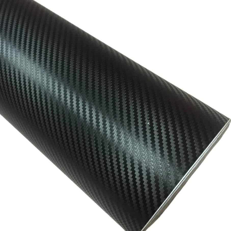 Carbon Fiber Vinyl Self Adhesive Wrap Decal Sheet, Multicolor, 30cm x (127-800) cm(Black,30CM X 400CM)