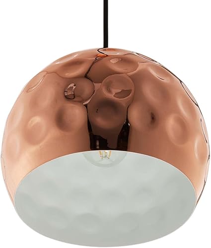 Miniatura 4 de Modway Dimple - Lámpara colgante de techo moderna contemporánea de media esfera de 10 pulgadas
