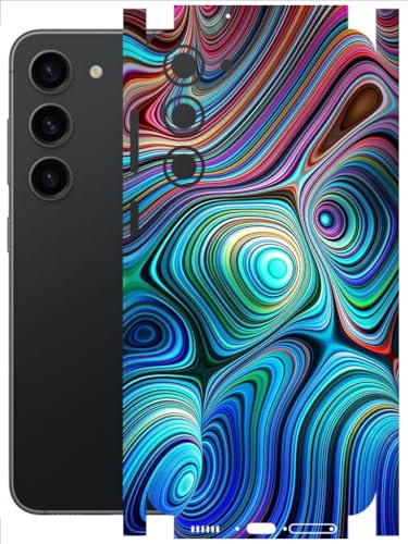 Image of AtOdds - Full Body Back Screen Guard Protector Film - Lamination Wrap Skin Sticker Compatible with Samsung Galaxy S23 (5G) | Scratchproof Matte Finish (Water Paint)