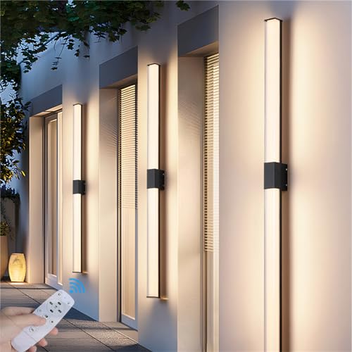 Jardin applique murale LED dimmable télécommande extérieur intérieur
