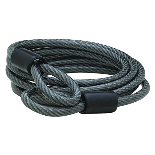 Brinks - 1/4" X 6' Flexible Steel Loop Cable - Heavy Duty Vinyl Wrap For Corrosion Protection #TOP1