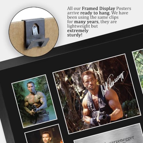 Recuerdos de Arnold Schwarzenegger Predator póster A3 con firma 5