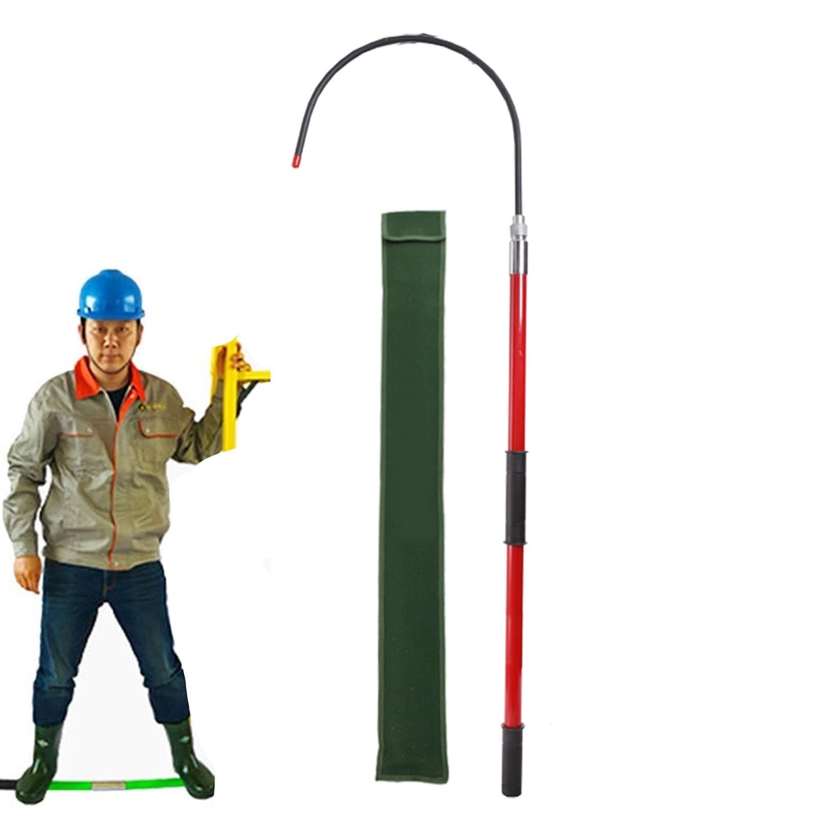 Gancho de Rescate Aislado, Herramienta antielectrocución para la Seguridad de Alto Voltaje en Incendios y emergencias eléctricas