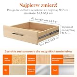 Lifewit 8 Plastikowe Przegródki Szuflad o Wysokości 12,7 cm, 34,3-55,9 cm Regulowane Organizery na Ubrania, Rozszerzalne Separatory Sypialni/Łazienki/Kuchni/Biura Organizacji