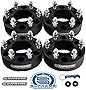 Supreme Suspensions - 4pc Set of 2 Hub Centric Wheel Spacers for 2019-2022 Ford Ranger & 2021-2022 Ford Bronco 6-Lug 2WD/4WD BP: 6x139.7mm / CB: 93.1mm / Studs: M12x1.5 - Valve Stem Caps Included