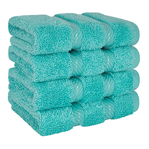 image for American Soft Linen Luxury Washcloths for Bathroom, 600 GSM 100% Cotto
