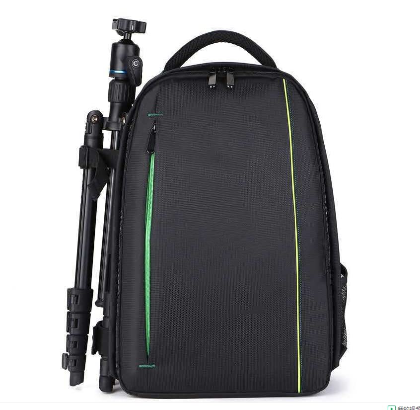 Mochila impermeable para cámara SLR/DSLR grande verde miniatura 3