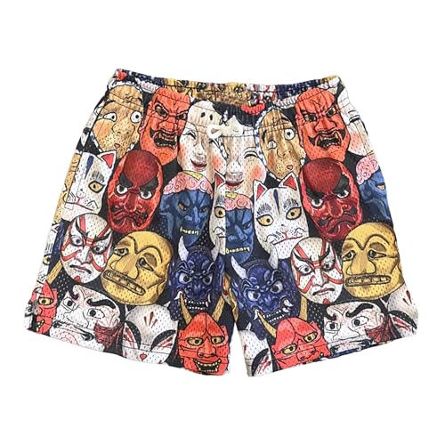 DIOTSR Mens Graphic Shorts Athletic Running Shorts Casual Streetwear Cool