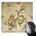 Price comparison product image 3dRose mp_62410_1 8 x 8-Inch Picture of Embroidered Chinese Dragon Mouse Pad