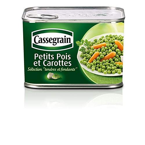 CASSEGRAIN - Petits Pois Et Carottes 465G - Lot De 2 - meilleure offre
