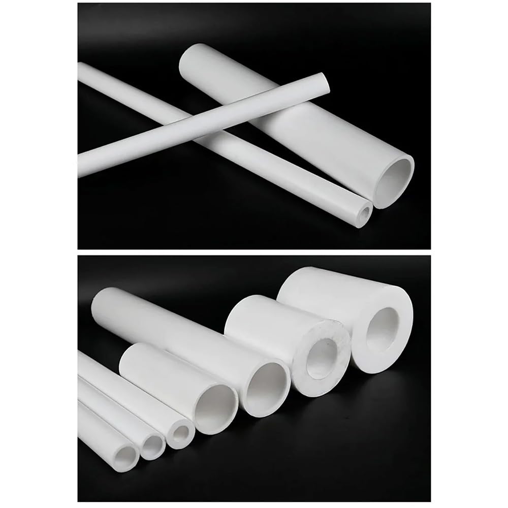 Tubo de PTFE blanco de 500 mm de longitud, diámetro interior 6 20 mm OD 20 25 mm, tubo de polietileno resistente a los productos químicos para uso industrial, 1 unidad (6 mm x 20 mm), duradero y