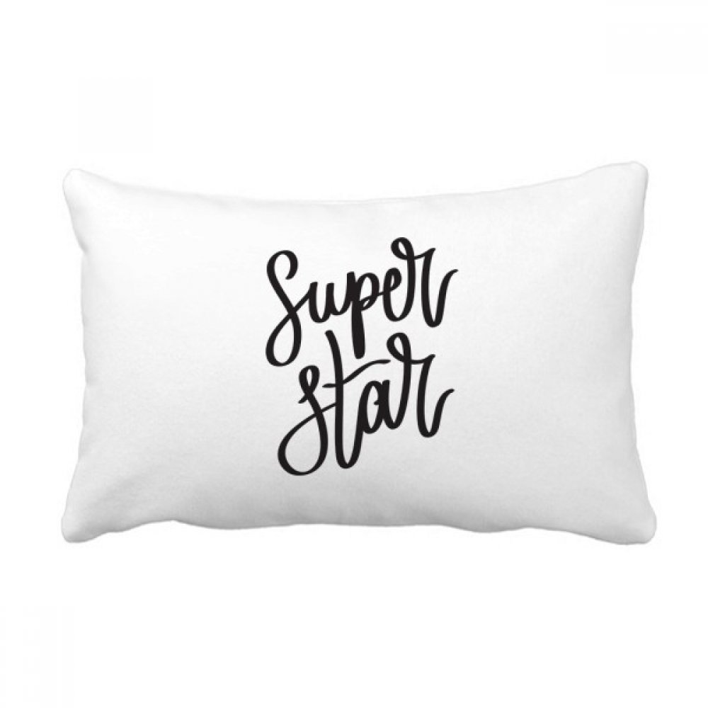 Coussin rectangulaire 40x60 oreiller lombaire de canapé Super Star Citation Jet multicolore