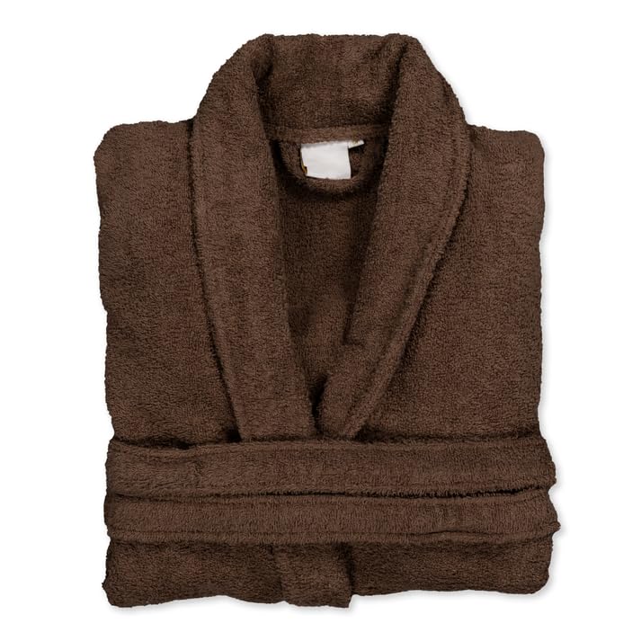 BOSKIMO - Albornoz Unisex - Albornoz de Ducha para Hombre o Mujer - 100% Algodón - Rizo - Disponible con Capucha (FR/ES, Letras, M, Regular, Regular, Nutria, Sin Capucha)