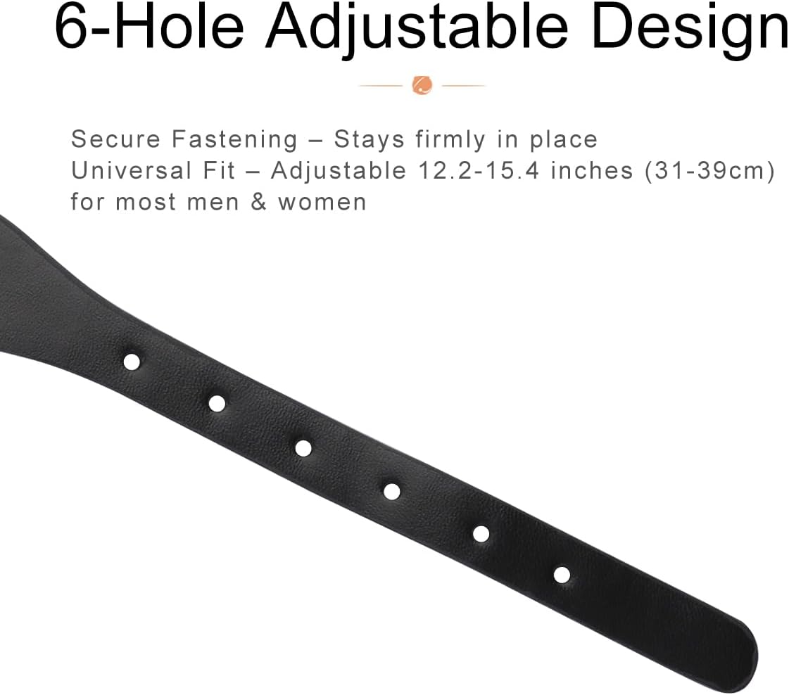 Women's Leather Collar and Leash Set – Stylish Adjustable Gothic Collar Necklace with Matching Leash Chain, Fashion Accessories for Clubwear, Rave, BDSM, Cosplay, Valentines Day Gifts for Him Her