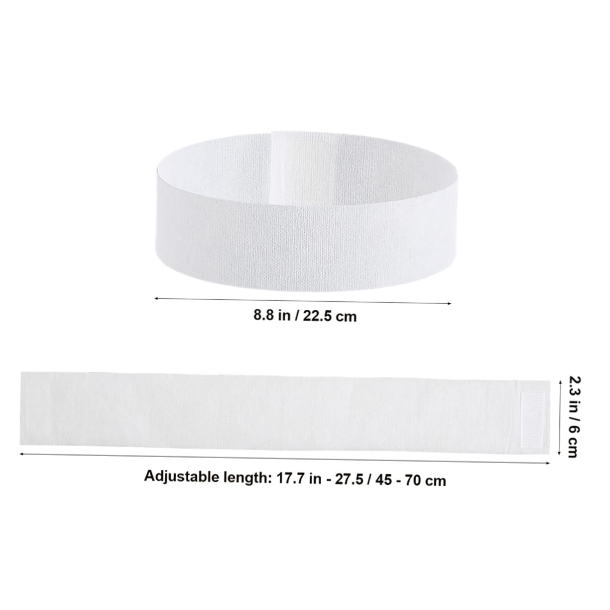 VICASKY 50pcs Spa Headband Soft Adjustable Disposable Hair Band for Facials Beauty Care