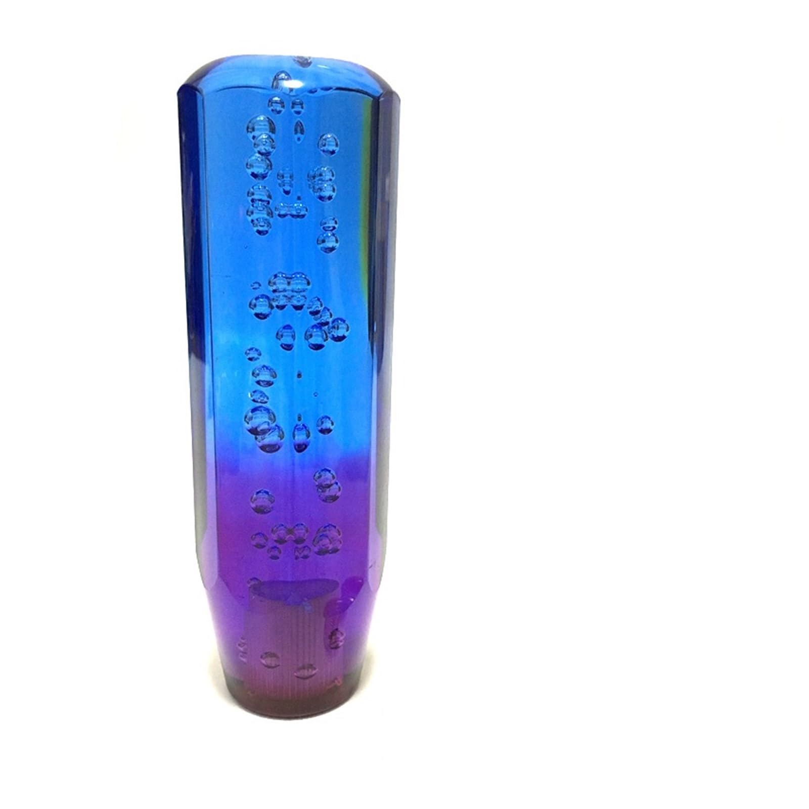 Rbevcrr Car Shift Lever Knob Universal 10cm 15cm Car Manual Shift Knob Gear Stick Crystal Transparent Bubble Purple Blue Throw Shifter Stick Shifter Pen(15cm Blue Purple)