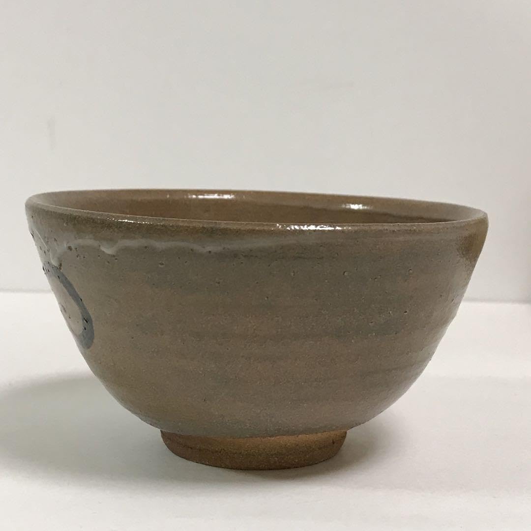 唐津焼  抹茶茶碗 唐津焼 仁清 牡丹 抹茶碗