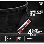 RDX Weight Lifting Belt - AUTO LOCK 4” Premium Adjustable Gym Belt for Olympic Cross Training - Support for Men Women Functional Fitness Workout - WOD Powerlifting Bodybuilding Weightlifting Deadlift - Image 5