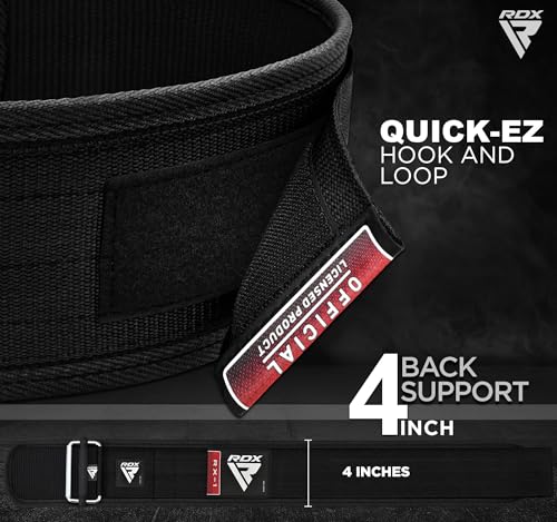 RDX Weight Lifting Belt - AUTO LOCK 4” Premium Adjustable Gym Belt for Olympic Cross Training - Support for Men Women Functional Fitness Workout - WOD Powerlifting Bodybuilding Weightlifting Deadlift - Image 5