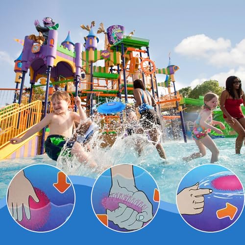 Graplan Frisbee Splash Disc, 3 Stück Wasser-Fliegenscheiben, Frisbee Splash Disco, Weiche Fliegenscheibe für Kinder, Wasserabsorbierender TPR-Schwamm