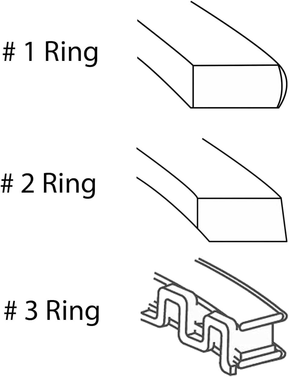 LowPricedAutoParts Piston Ring Set - Cast (Size = Standard) | Compatible with GM/Chevrolet 229/265 / 305 OHV V8 16V Engines | Deep Oil Ring