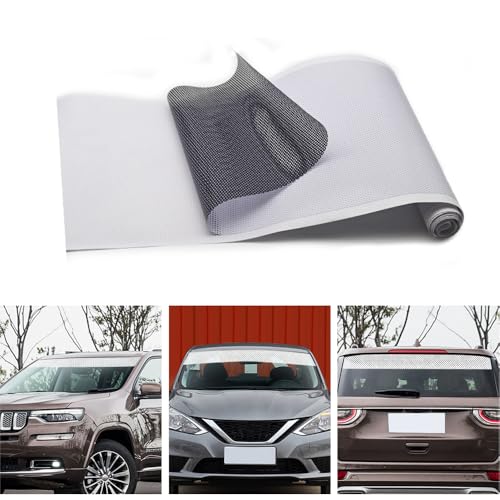Image of Universal Front Rear Windshield Window Banner Vinyl Decal Transparent Window Sticker Car Window Body Trunk Headlight Decoration Sticker White