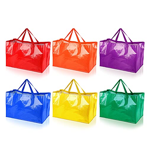 Shappy 6-Pack Colorful Reusable Totes