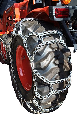 TireChain.com 15-19.5, 15 19.5 Duo Grip Tractor Duo Grip Tire Chains Set of 2