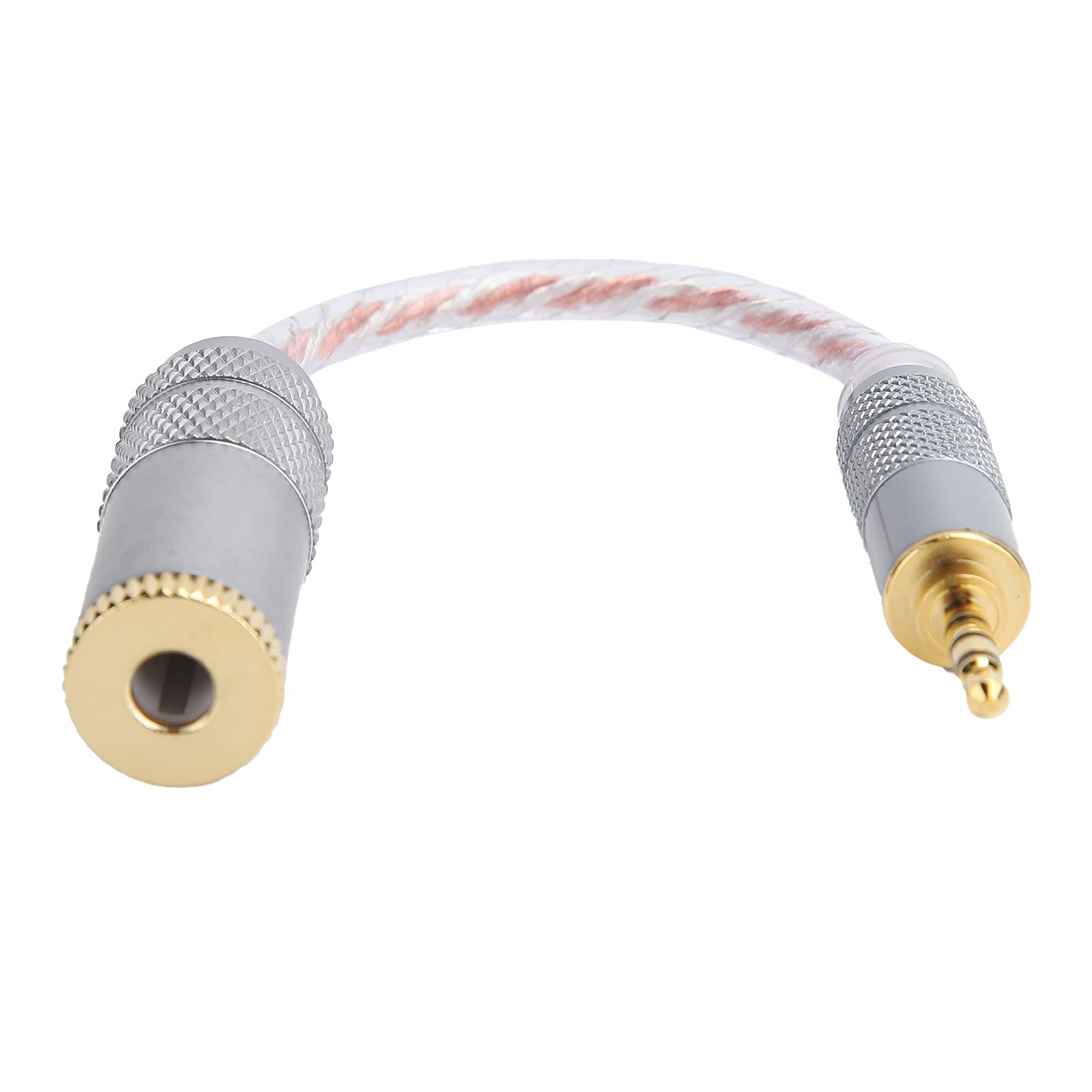 KIKYO Cavo adattatore audio da 2,5 mm maschio a femmina, cavo audio in rame da 14 cm con ottima struttura del suono (da 2,5 mm maschio a 4,4 mm femmina)