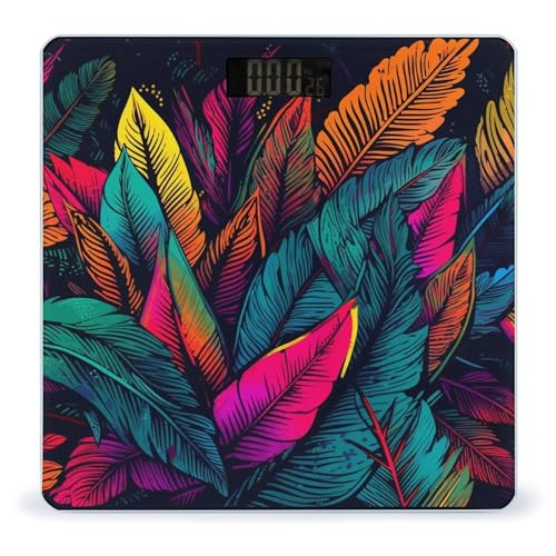 Báscula digital de alta precisión con diseño tropical miniatura 1