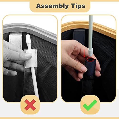 Bellzacasa Laundry Hamper With Lid, Black 100L Large Washing Basket For Laundry With Handles Laundry Basket For Bedroom Bamboo Bathroom Bin #TOP3