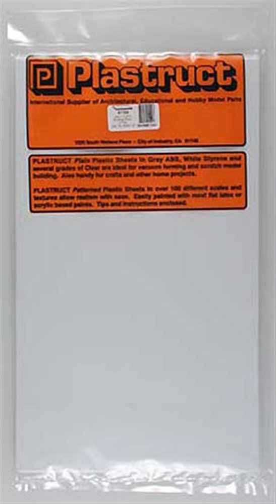Plastruct SSS-104 White Styrene,.040(4)