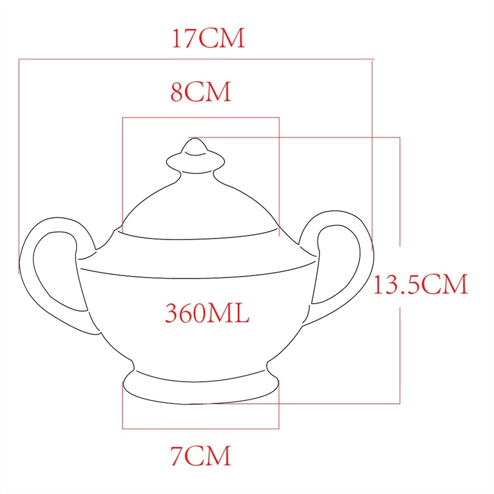 Cukiernica kreatywny pojemnik na cukier ceramiczny mini porcelana kostna zestaw do kawy cukiernica kuchnia przyprawy przechowywanie słoik na cukier garnek na cukier / pojemnik na cukier