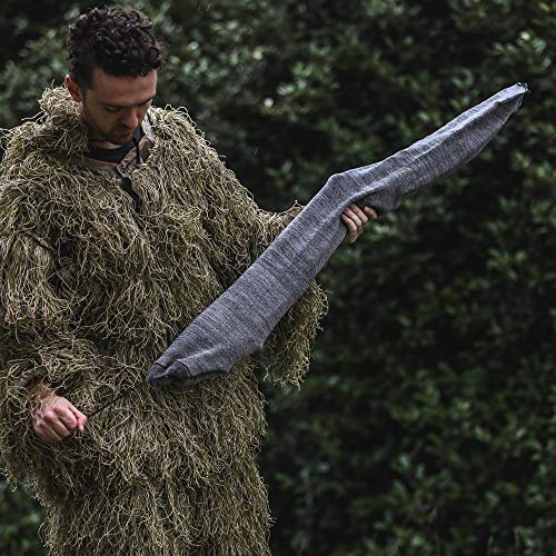 Arcturus 47" Silicone-Treated Gun Socks - Extra-Wide Rifle Socks Fit Scopes, Pistol Grips And Tactical Accessories (Gray 2-Pack) #TOP4