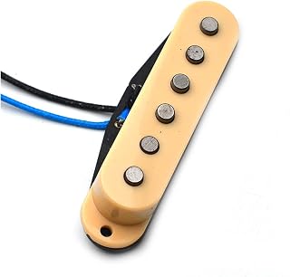 Pastilla Set Cuello De Recogida De Guitarra Eléctrica De 5 Bobinas Individuales/Medio/Puente 50/50 / 52mm para Fd Amarillo (Color : 52mm(Bridge))