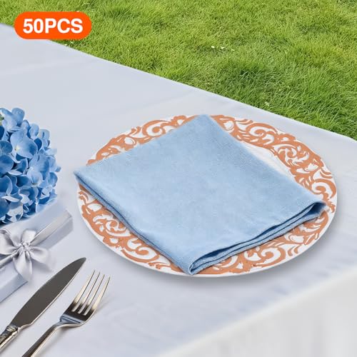 50 Pack Platos Cargadores Plástico Blanco 13 Pulgadas miniatura 3