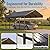 Yotila 10x15 ft Heavy Duty Metal Carport Kit, Galvanized Steel Frame Car Port Canopy, Steel Garage Cover for All-Weather - RV and Waterproof Carports for 1-2 Car