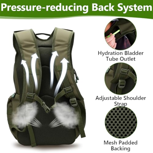 Mochila de senderismo lyrlody ligero con cubierta de lluvia miniatura 5