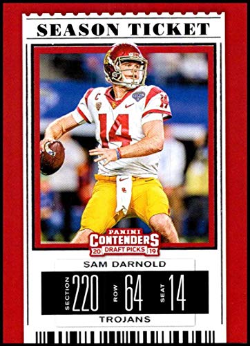 2019 Panini Contenders Draft Season Ticket #89 Sam Darnold USC Trojans NCAA Football Trading Card