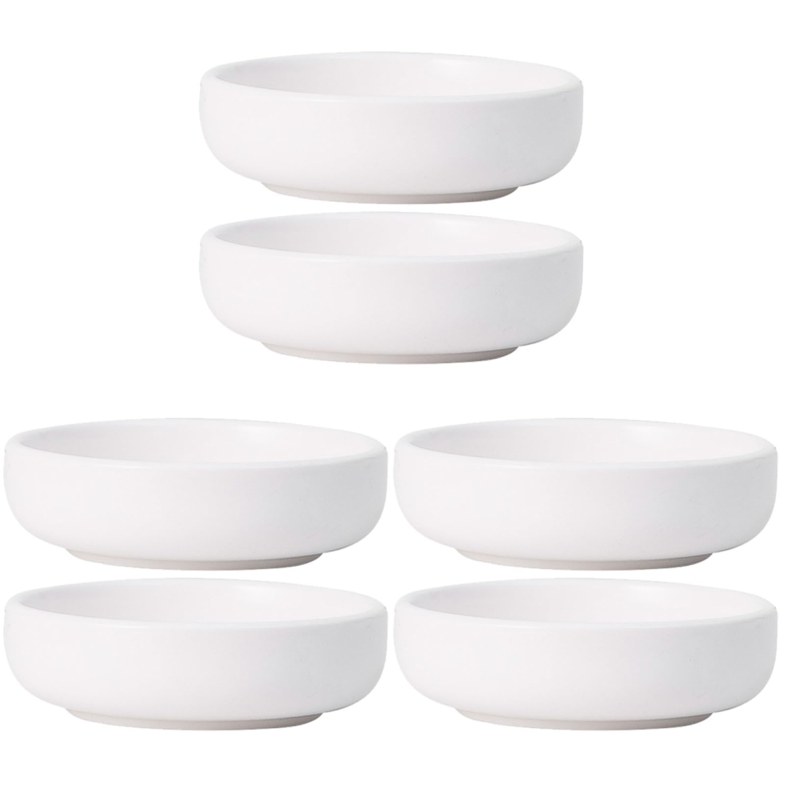 HEMOTON 6 Stück Keramik Saucenschalen Sojasauce Schälchen Kleine Dipschalen Für Öl Essig Zucker Gewürze Früchte Nüsse Süßigkeiten Zuhause Party Catering
