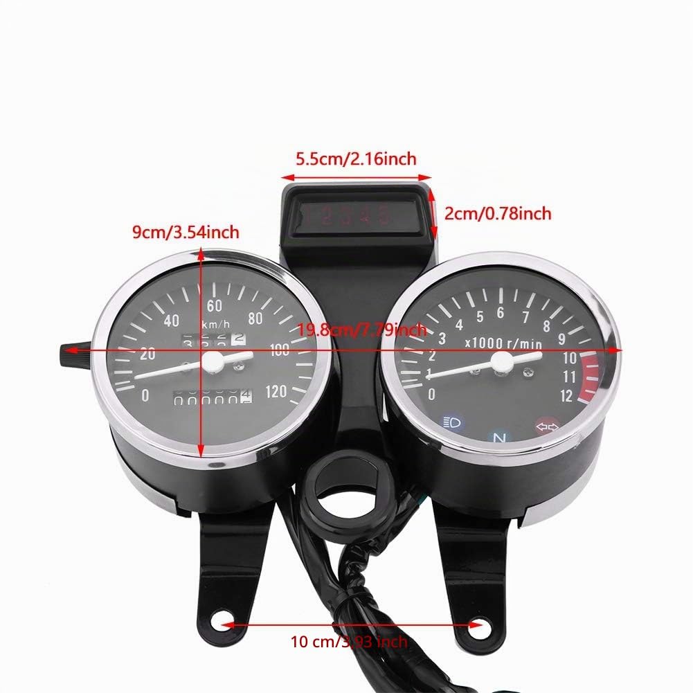 Contachilometri contachilometri LED Accessori modificati per moto Contachilometri Contagiri