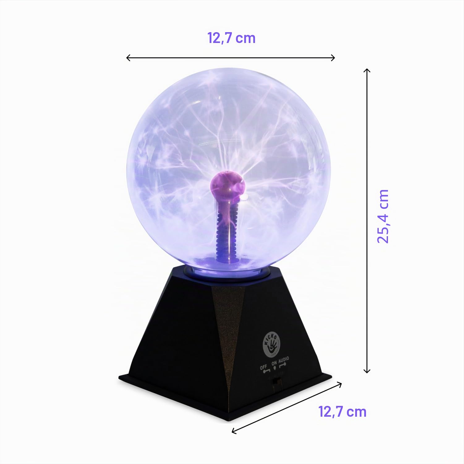 Kicko - Bola de plasma de 15 cm, Nebula, rayos, solo enchufar, para Halloween, fiestas, decoraciones, utilería, niños, dormitorio, hogar