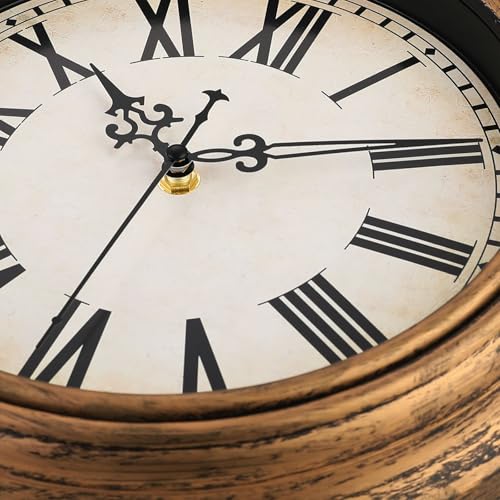 Plumeet 12 Retro Silent Roman Numeral Clock