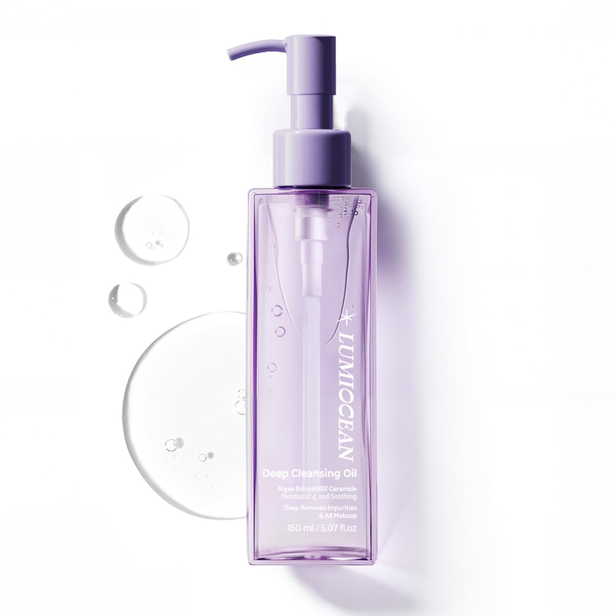 Deep Cleansing Oil, Makeup Remover for All Skin, Facial Oil Cleanser, Makeup Blackhead Remover, Gentle and Non-irritating, 5.07oz