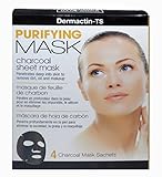 Dermactin-TS 4 Piece Pore Refining Boxed Charcoal Sheet Mask