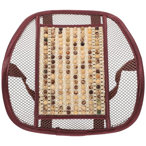 Coussin lombaire voiture en bois et coton ergonomique pour siège de bureau et auto