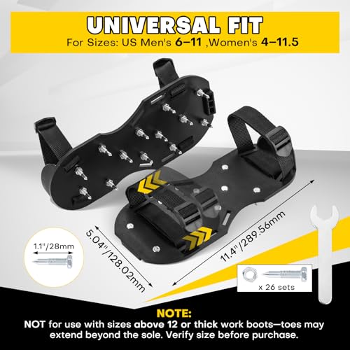 Zapatos para Airear Césped con Púas de 1.1 pulgadas miniatura 3