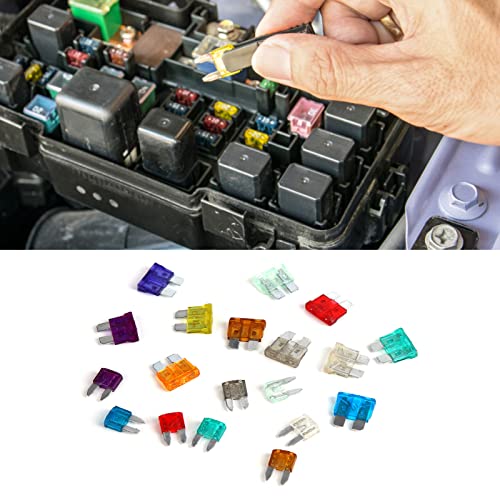 Kit de automoción surtido 400 piezas con extractor para coches, camionetas, SUVs, ATV y barcos en plástico transparente y aleación de aluminio miniatura 6
