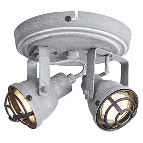 Brilliant lámpara Bente LED Spotrondell 2flg gris hormigón Cover