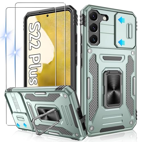 Coque antichoc de qualité militaire pour Samsung S22 Plus avec films HD